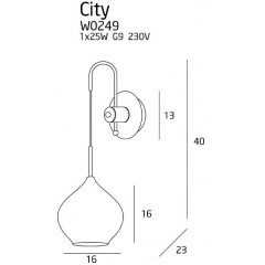 Бра декоративне Maxlight W0249 CITY