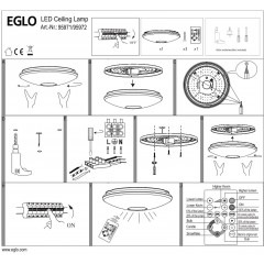 Стельовий світильник Eglo 95971 Voltago 2