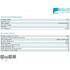 Люстра сучасна стельова Eglo 96328 Nevado