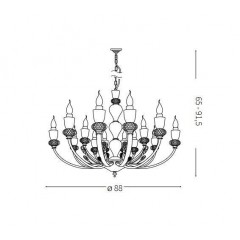 Люстра Ideal lux 206639 Vanity SP15