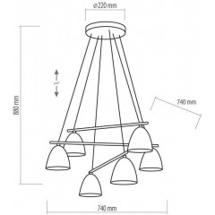 Люстра-підвіс TK lighting 2389 Aida