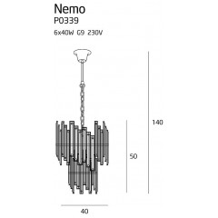 Кришталева люстра Maxlight P0339 NEMO