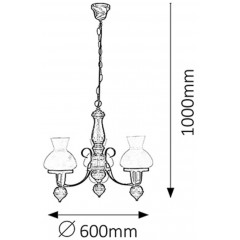 Люстра класична Rabalux 7078 Petronel