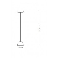 Люстра-підвіс Ideal lux 196794 Tall SP1 Small Bianco