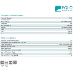 Спот з чотирма лампами Eglo 39576 Melito