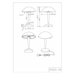 Настільна лампа Trio Pilz R5925-07