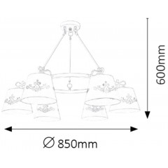 Люстра класична Rabalux 2235 ANNA