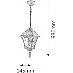 Вуличний підвісний світильник Rabalux 8394 Toscana