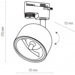 Світильник для трекової системи TK LIGHTING 4493