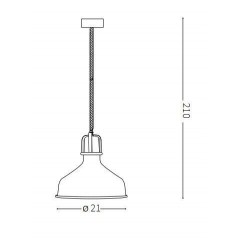 Люстра-підвіс Ideal lux 249056 Eris-1 SP1 Nero