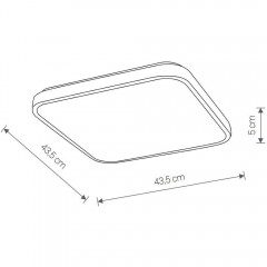 Стельовий світильник Nowodvorski 9168 Agnes Square Led White 32W