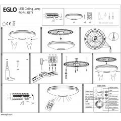 Стельовий світильник Eglo 95973 Voltago 2