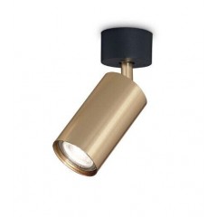 Точковий накладний світильник Ideal lux 244662 Dynamite PL1 Nero e Ottone