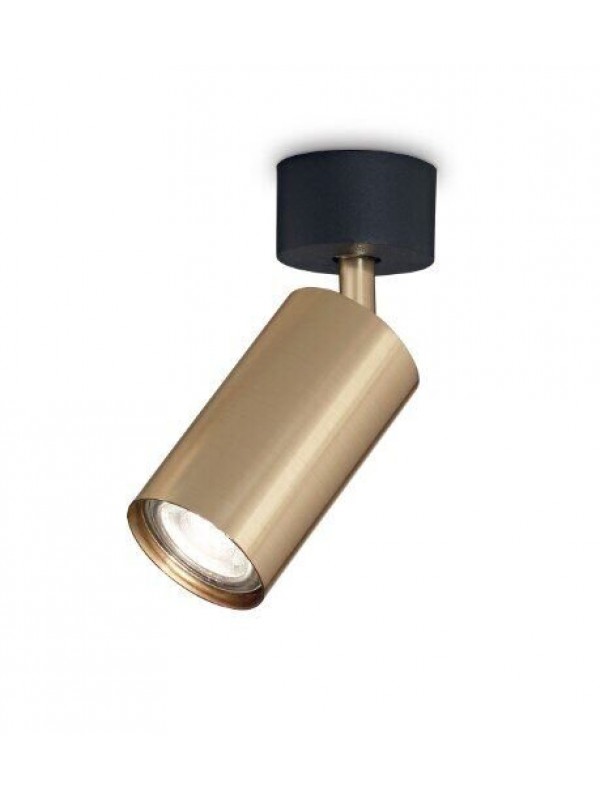 Точковий накладний світильник Ideal lux 244662 Dynamite PL1 Nero e Ottone