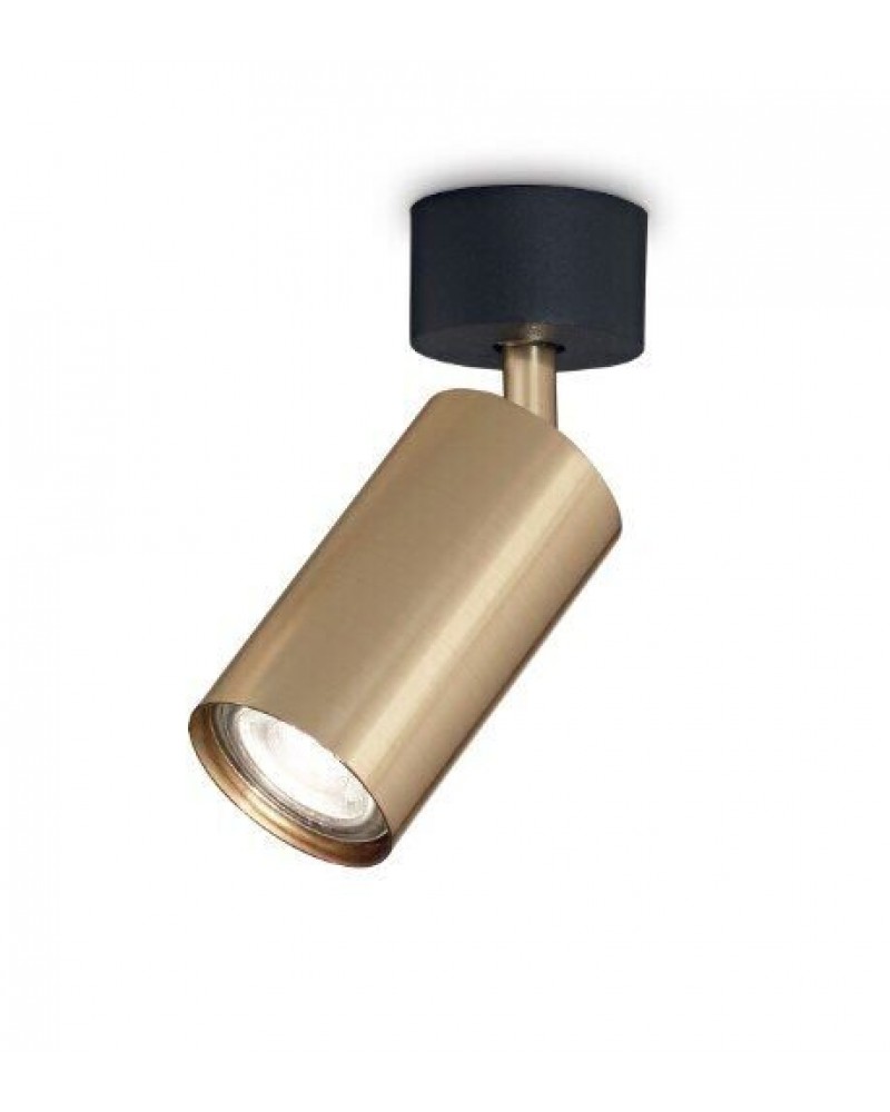 Точковий накладний світильник Ideal lux 244662 Dynamite PL1 Nero e Ottone