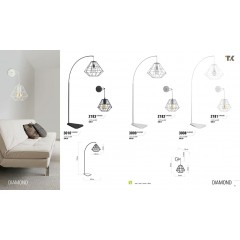 Торшер декоративний TK lighting 3008 Diamond