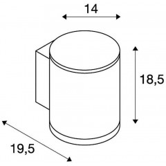 Настінний вуличний світильник SLV 1000448