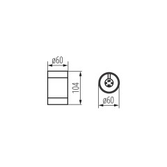 Точковий накладний світильник Kanlux 28800 BART DL-125