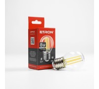 Лампа світлодіодна ETRON Filament 1-EFP-141 G45 8W 3000K E27