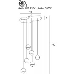 Люстра-підвіс Maxlight P0315 ZEN