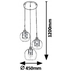 Люстра-підвіс Rabalux 6496 PHILANA