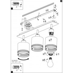 Спот з трьома лампами Eglo 99278 Esteperra