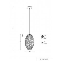 Люстра-підвіс Trio Riad R30371006