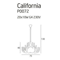 Люстра сучасна Maxlight P0072 California