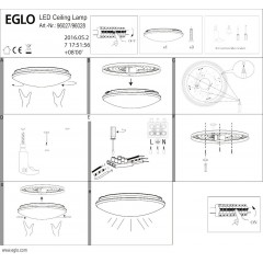 Стельовий світильник Eglo 96028 Giron-S