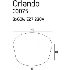 Люстра сучасна стельова Maxlight C0075 Orlando
