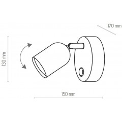 Бра спрямованого світла TK LIGHTING 4415