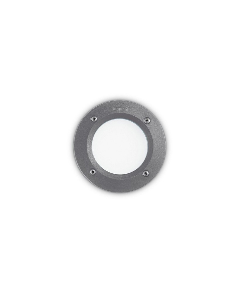 Вбудований вуличний світильник Ideal lux LETI ROUND FI1 GRIGIO (96568)