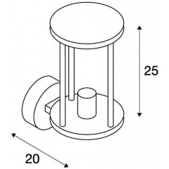 Настінний вуличний світильник SLV 232045