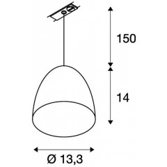 Світильник для трекової системи SLV 143991