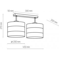 Люстра сучасна стельова TK LIGHTING 3212