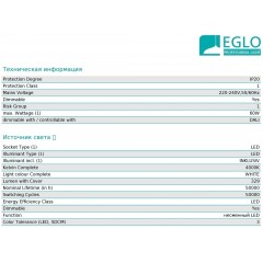 Люстра сучасна Eglo 63083 Pastrengo