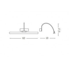 Підсвітка для картин і дзеркал Ideal lux 199870 Bonjour AP1 Small Cromo