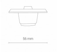 Елемент трекової системи Nowodvorski 8687 CTLS RECESSED DEAD END CAP BLACK CN