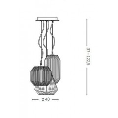 Люстра-підвіс Ideal lux 198095 Origami SP3