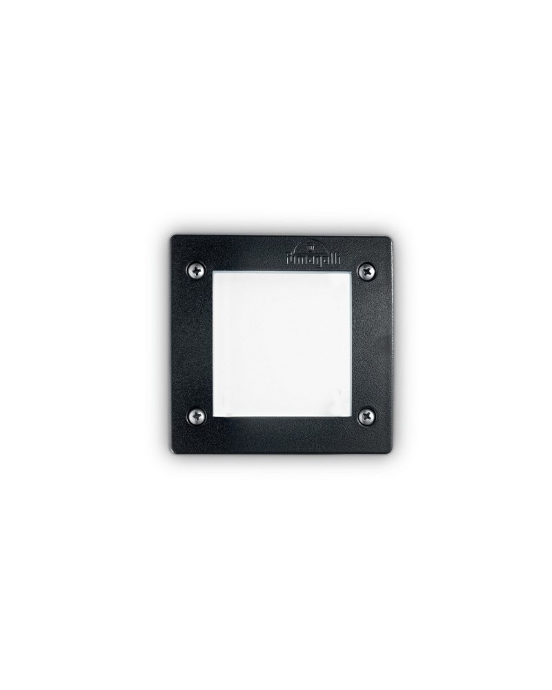 Вбудований вуличний світильник Ideal lux LETI SQUARE FI1 NERO (96582)