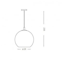 Люстра-підвіс Ideal lux 250304 Nemo SP1 D20 Cromo