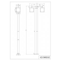 Ліхтарний стовп Trio Cubango 421560242