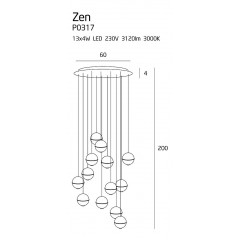Люстра-підвіс Maxlight P0317 ZEN