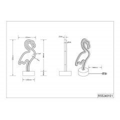 Декоративна настільна лампа Trio Flamingo R55240101
