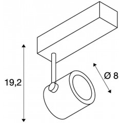Світильник для трекової системи SLV 152660