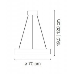 Люстра сучасна Ideal lux 222110 Oracle SP1 D70 Round Nero