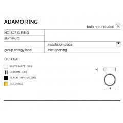 Аксесуар Azzardo AZ2567 Adamo Ring