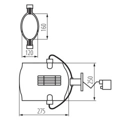 Світильник для трекової системи Kanlux Tear MTH-150-GR (08062)