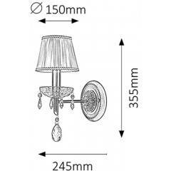 Бра декоративне Rabalux 7278 Claudia