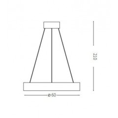 Люстра сучасна Ideal lux 211398 Oracle SP1 D60 Round Bianco